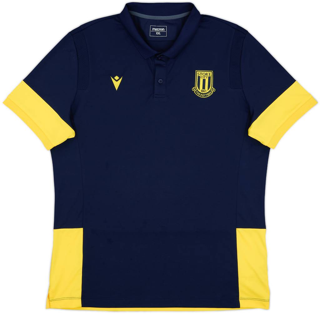 2020-21 Stoke City Macron Polo Shirt - 9/10 - (XXL)