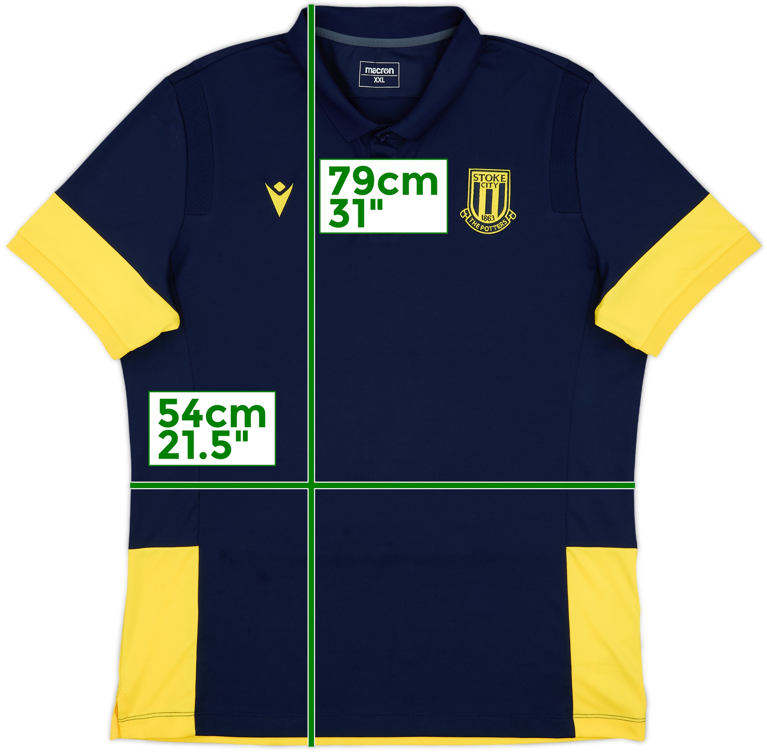2020-21 Stoke City Macron Polo Shirt - 9/10 - (XXL)