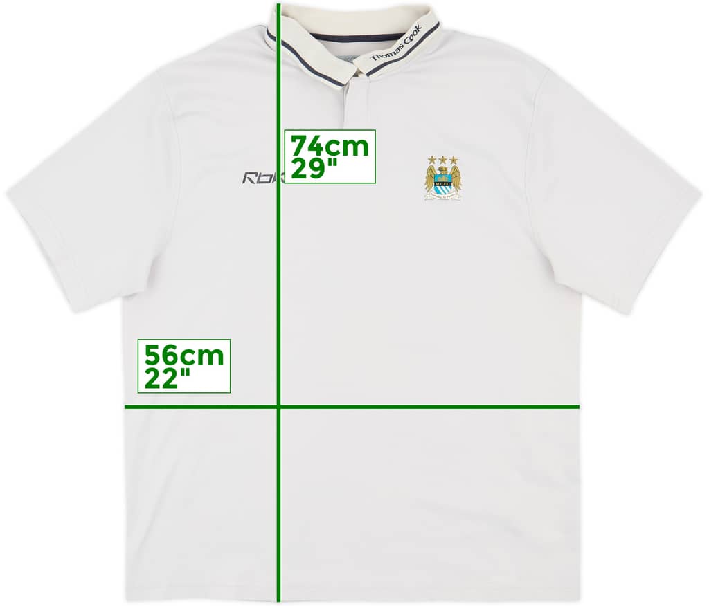 2004-05 Manchester City Reebok Polo Shirt - 8/10 - (XL)