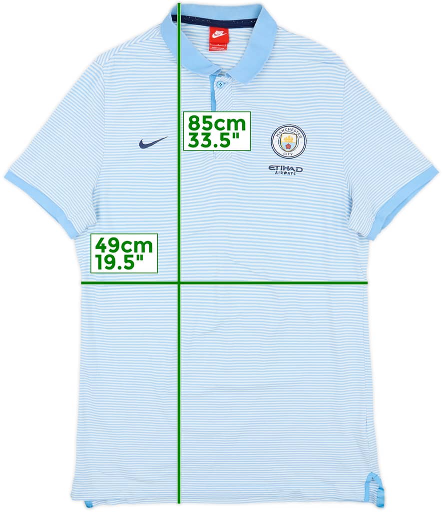 2016-17 Manchester City Nike Polo Shirt - 9/10 - (L)