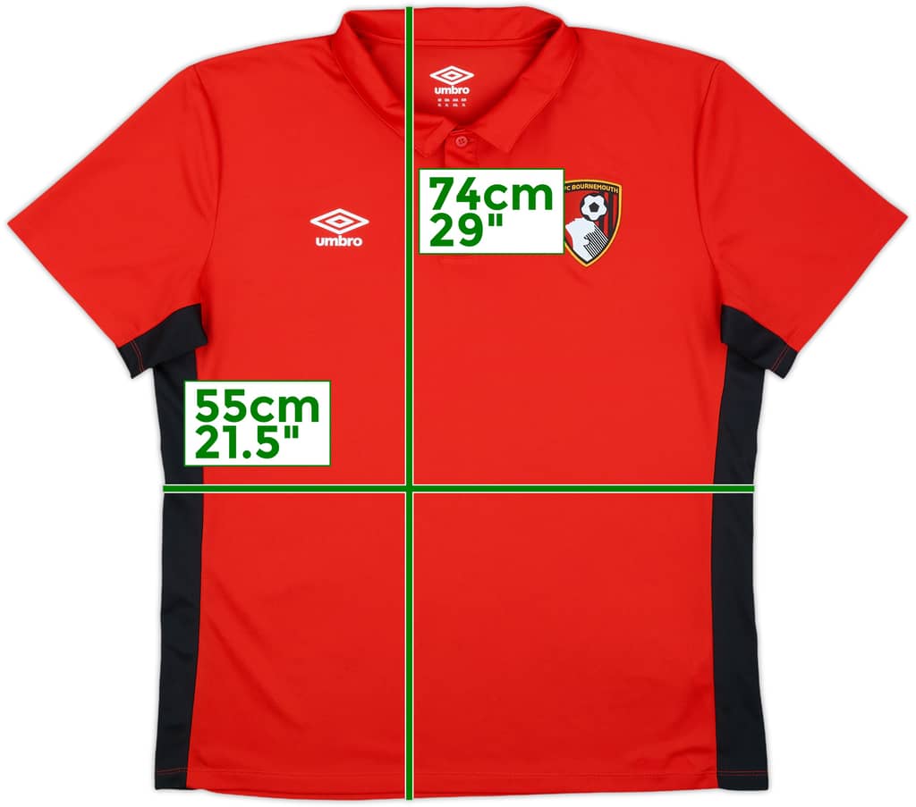 2018-19 Bournemouth Umbro Polo Shirt - 9/10 - (XL)