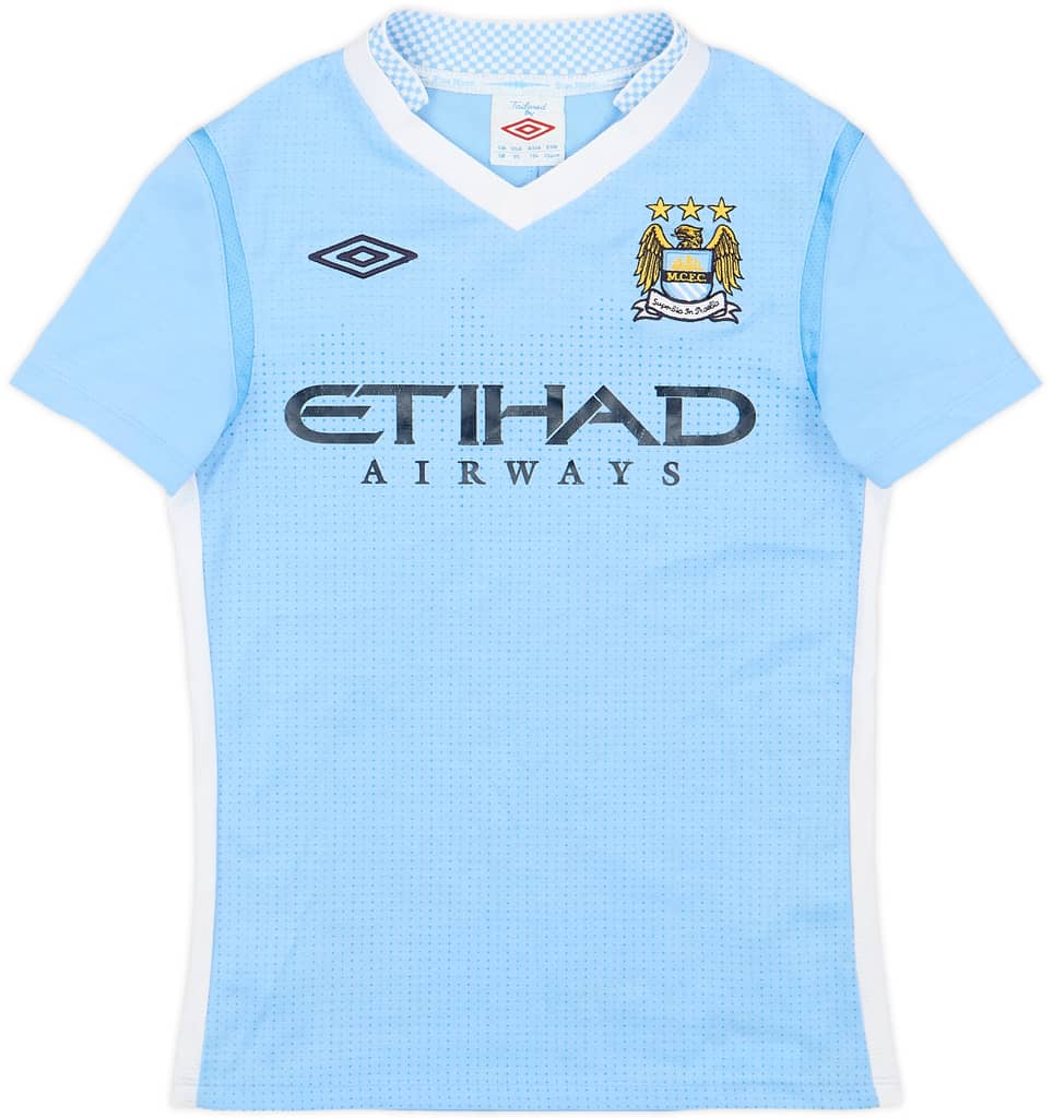2011-12 Manchester City Home Shirt - 7/10 - (S.Boys)