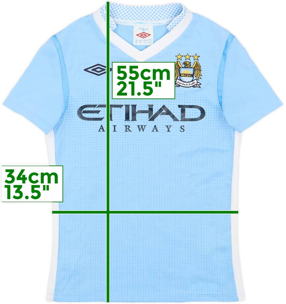 2011-12 Manchester City Home Shirt - 7/10 - (S.Boys)