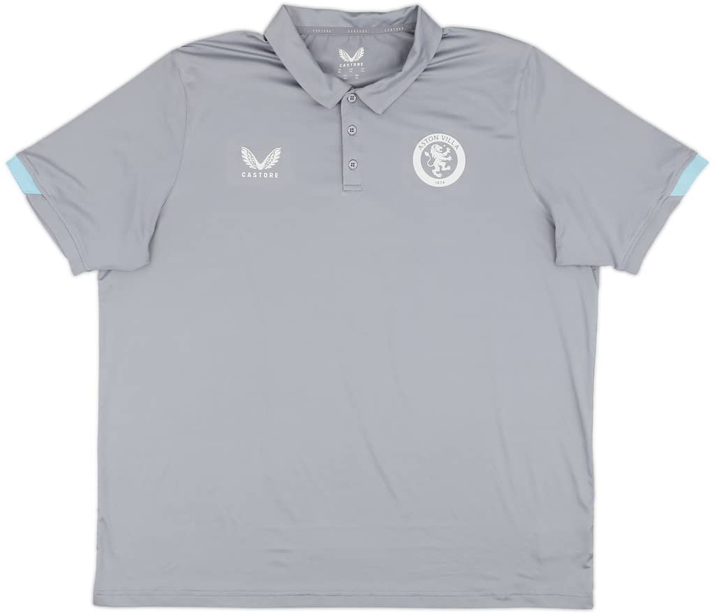 2022-23 Aston Villa Castore Polo Shirt - 9/10 - (3XL)