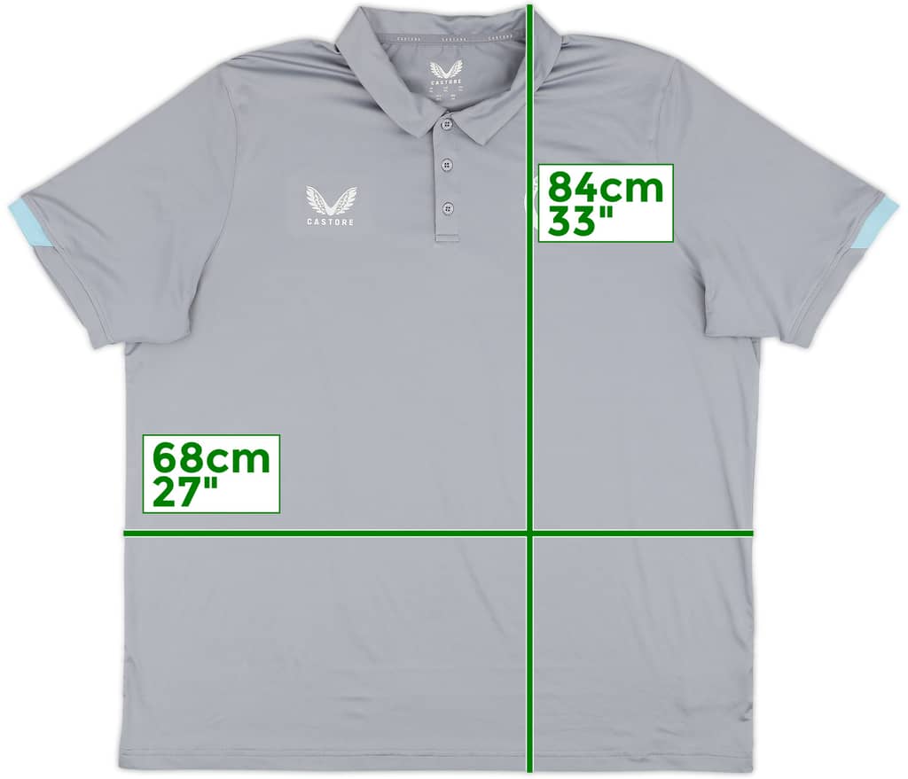 2022-23 Aston Villa Castore Polo Shirt - 9/10 - (3XL)