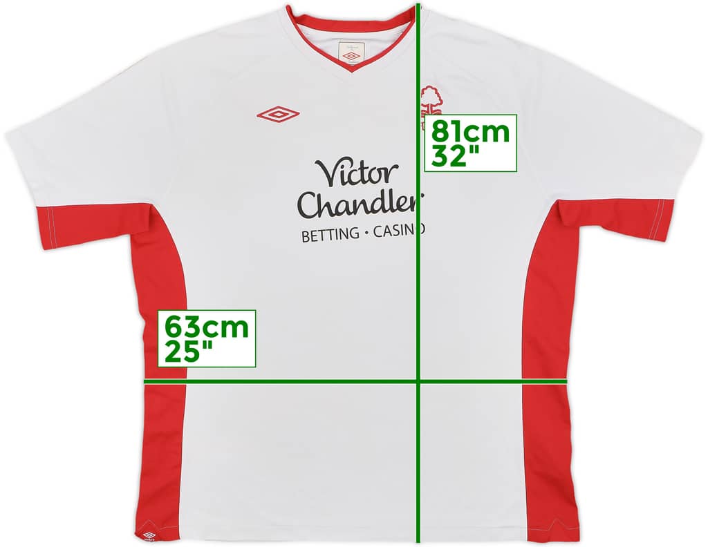 2010-11 Nottingham Forest Away Shirt - 7/10 - (3XL)