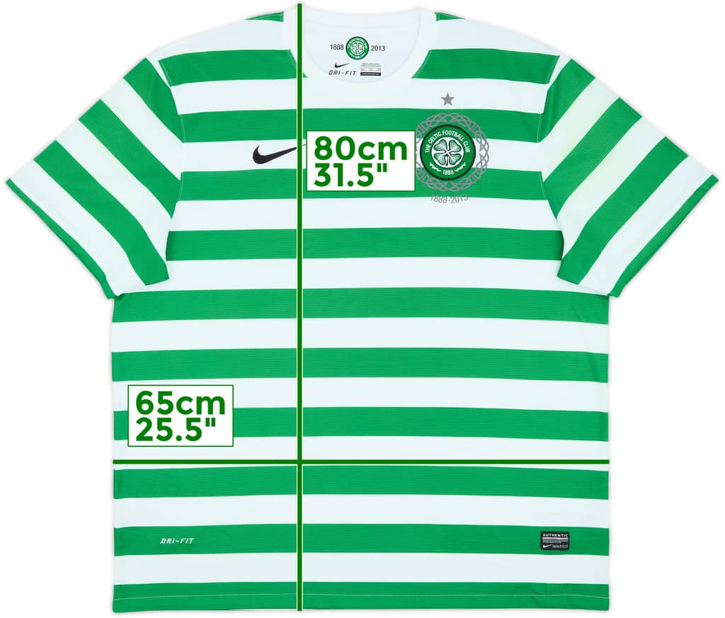 2012-13 Celtic '125th Anniversary' Home Shirt - 9/10 - (XXL)