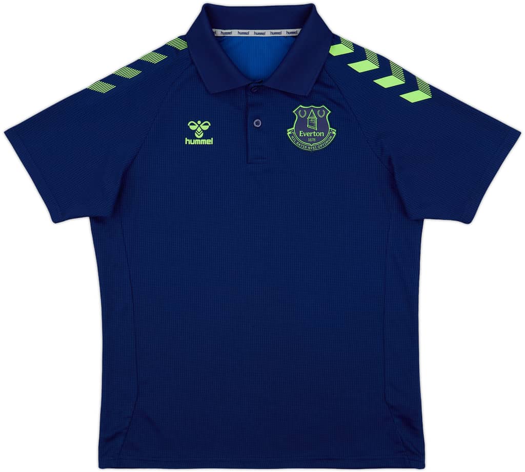 2021-22 Everton Hummel Polo Shirt - 9/10 - (L)