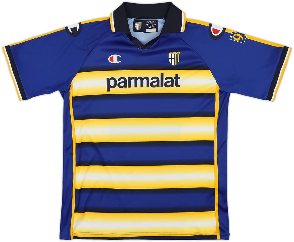 2003-04 Parma '90 Years' Home Shirt - 7/10 - (XL.Boys)