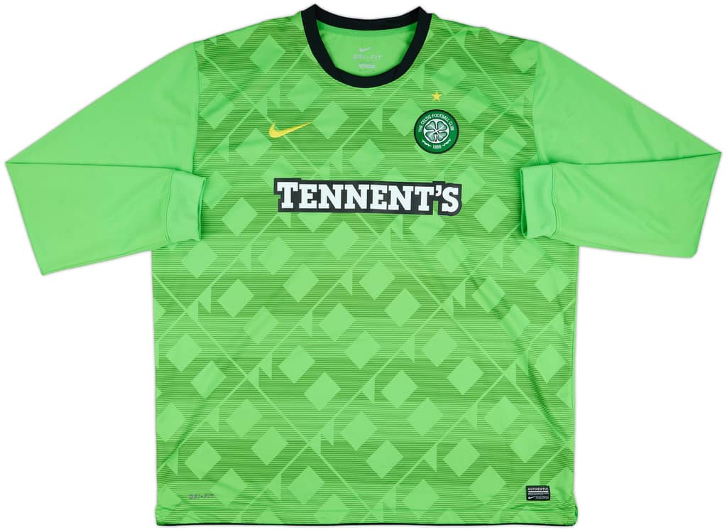 2010-11 Celtic Away L/S Shirt - 9/10 - (3XL)