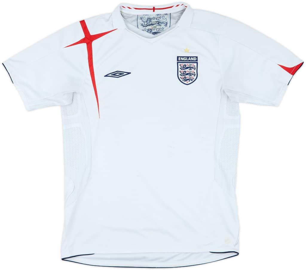 2005-07 England Home Shirt - 4/10 - (M)