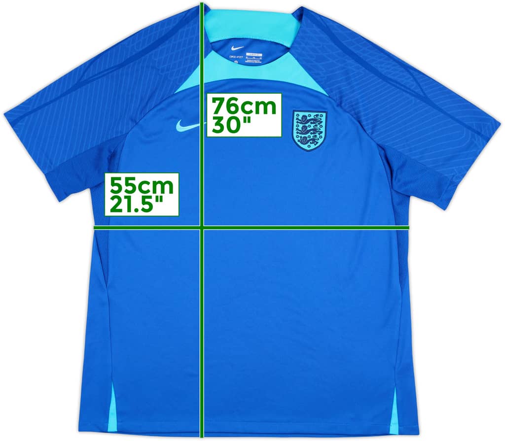 2022-24 England Nike Training Shirt - 8/10 - (XL)