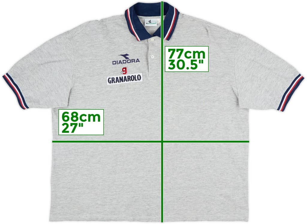 1998-00 Bologna Diadora Polo Shirt - 8/10 - (XXL)