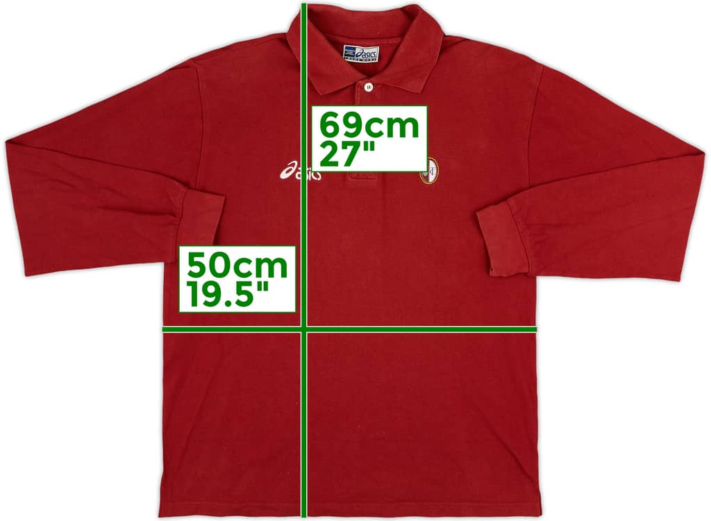 2002-04 Torino Asics Polo L/S Shirt - 8/10 - (S)