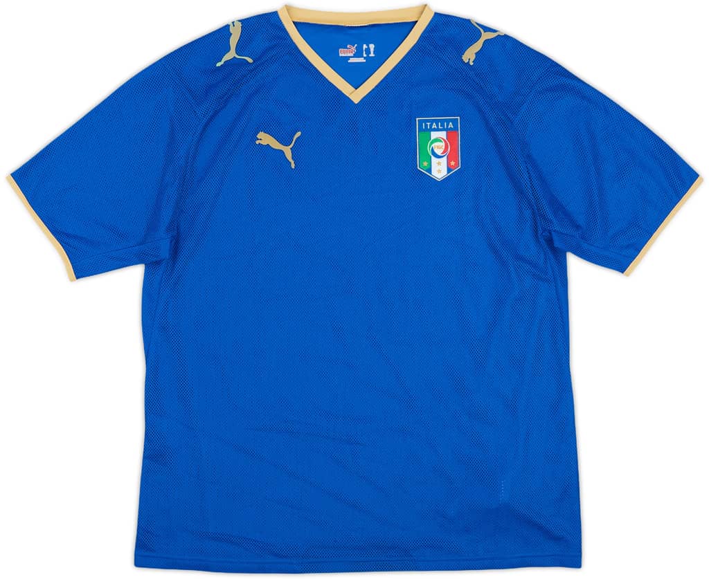 2007-08 Italy Home Shirt - 10/10 - (XL.Boys)