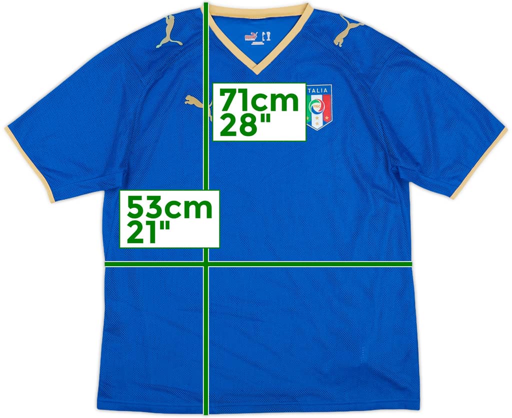 2007-08 Italy Home Shirt - 10/10 - (XL.Boys)