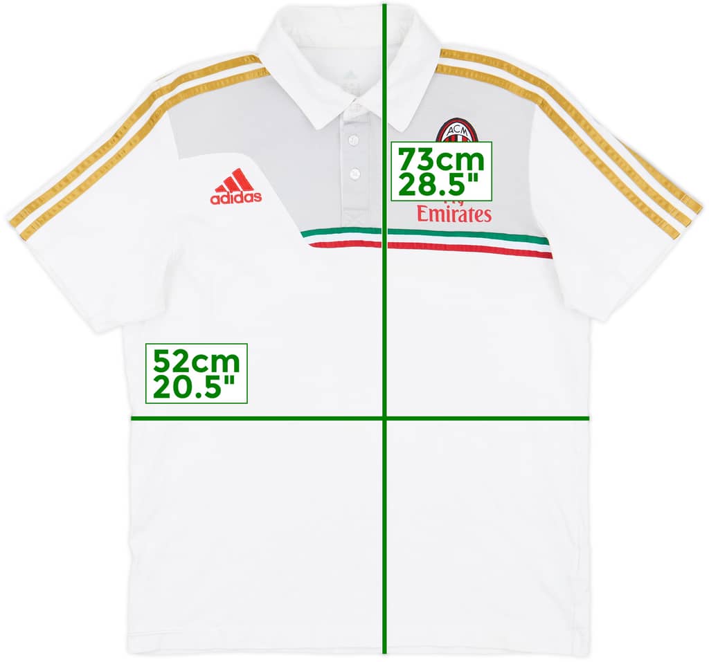 2013-14 AC Milan adidas Polo Shirt - 10/10 - (L)