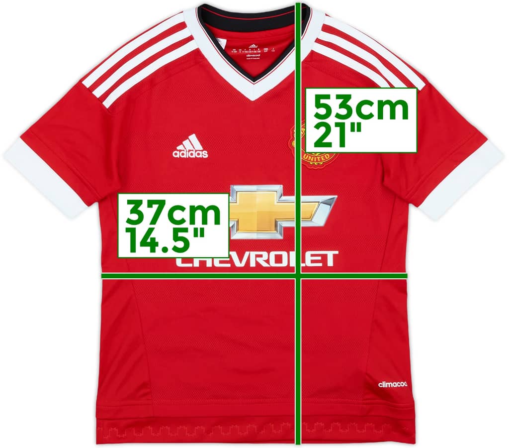 2015-16 Manchester United Home Shirt - 9/10 - (S.Boys)