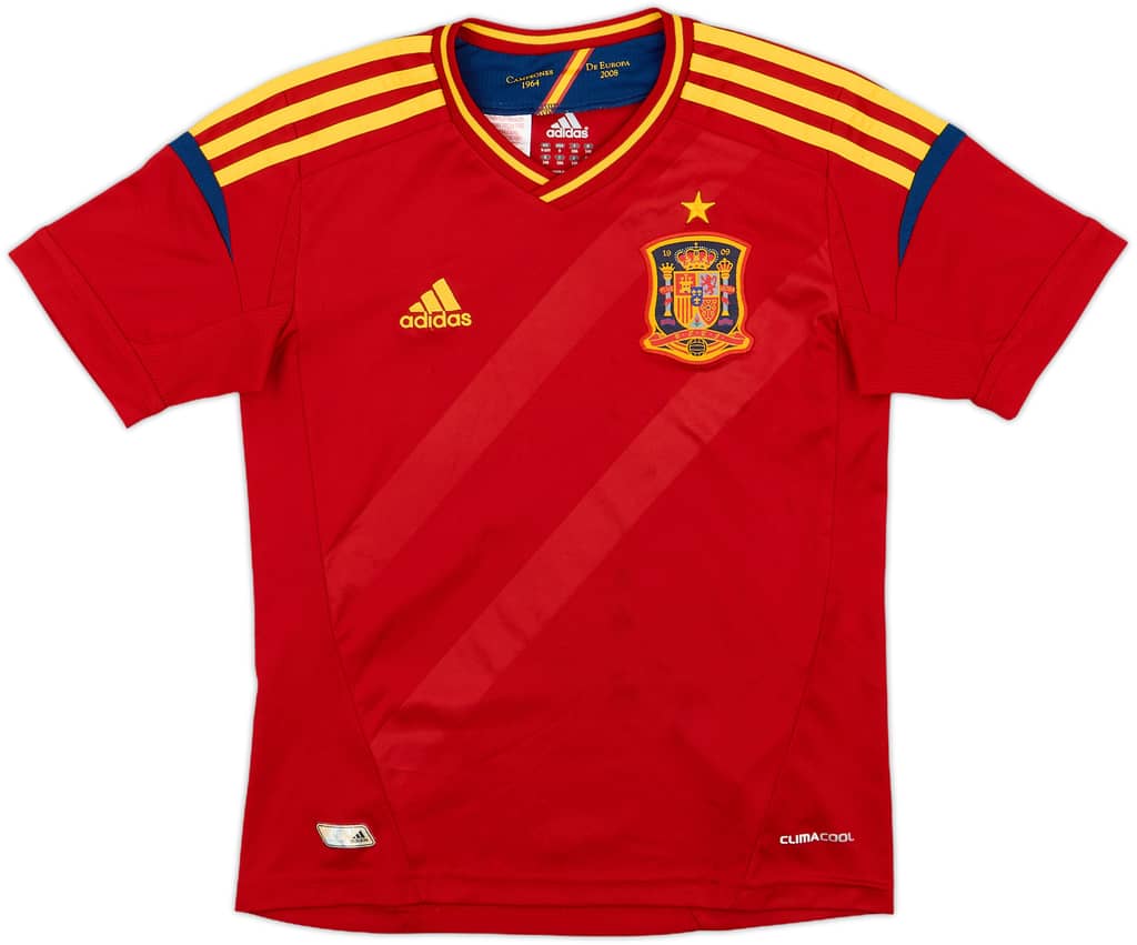 2011-12 Spain Home Shirt - 8/10 - (S.Boys)