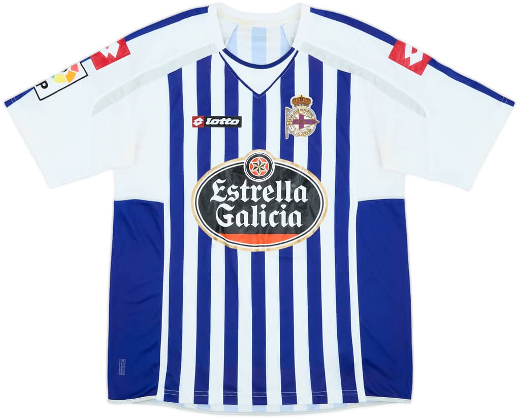 2010-11 Deportivo de La Coruna Home Shirt - 7/10 - (L)