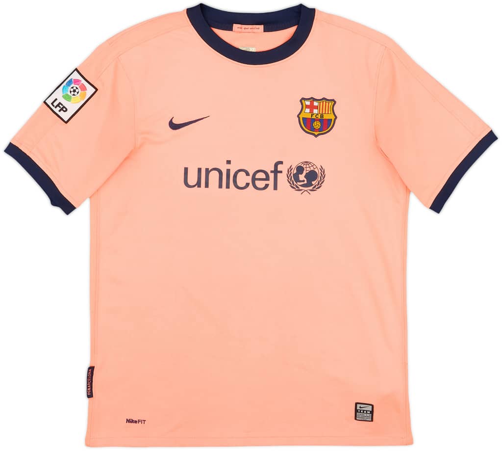 2009-10 Barcelona Away Shirt - 7/10 - (XL.Boys)