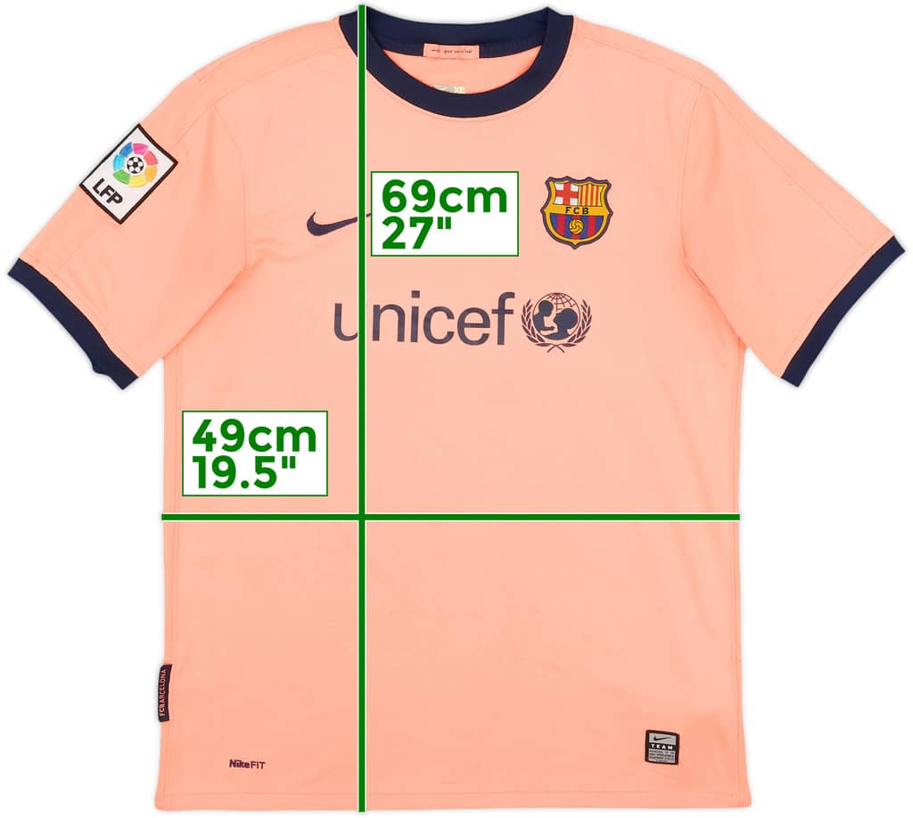2009-10 Barcelona Away Shirt - 7/10 - (XL.Boys)