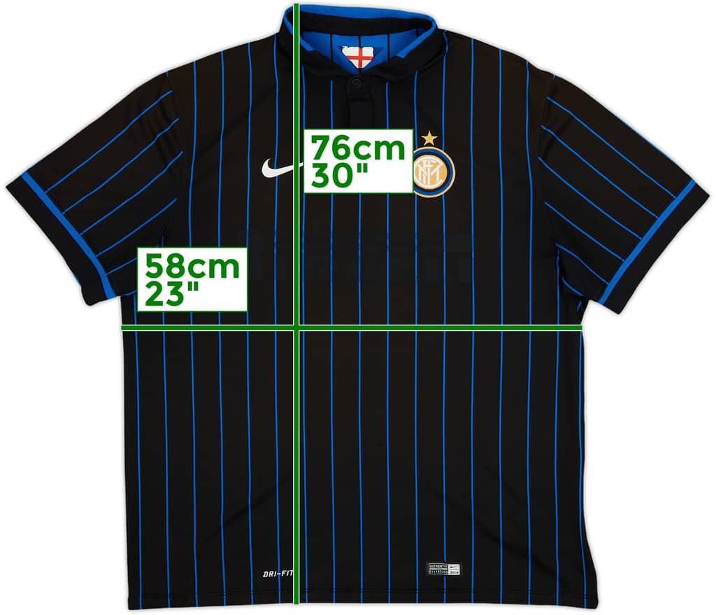 2014-15 Inter Milan Home Shirt - 4/10 - (XL)