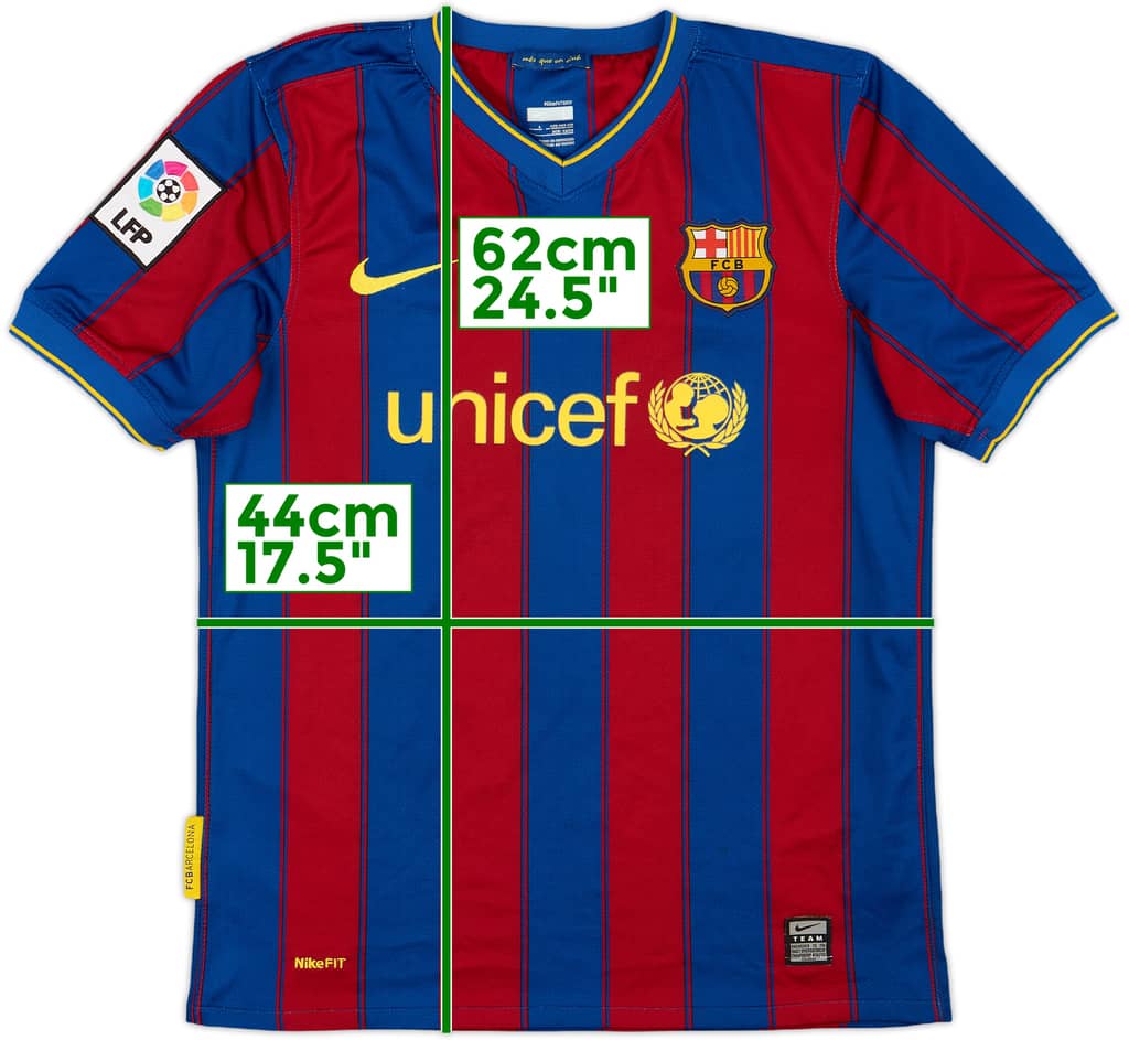 2009-10 Barcelona Home Shirt - 8/10 - (L.Boys)