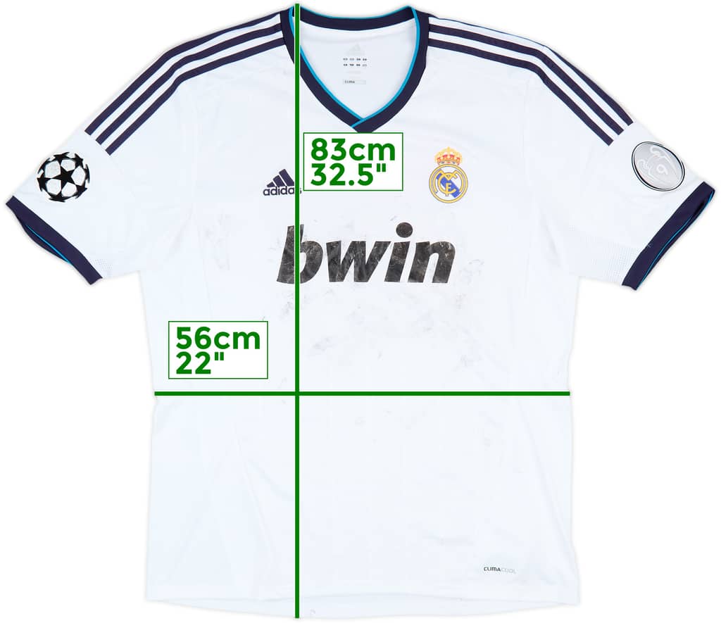 2012-13 Real Madrid Home Shirt - 4/10 - (XL)
