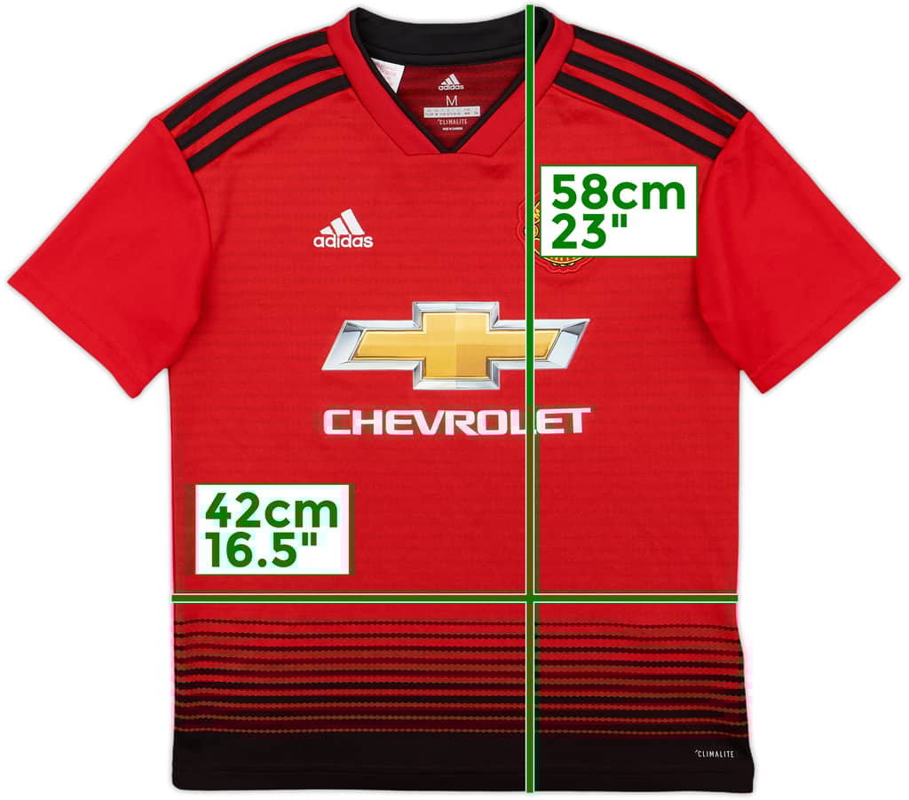 2018-19 Manchester United Home Shirt - 9/10 - (M.Boys)