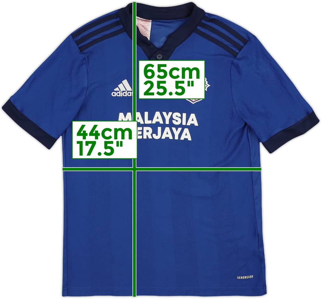 2021-22 Cardiff Home Shirt - 8/10 - (L.Boys)