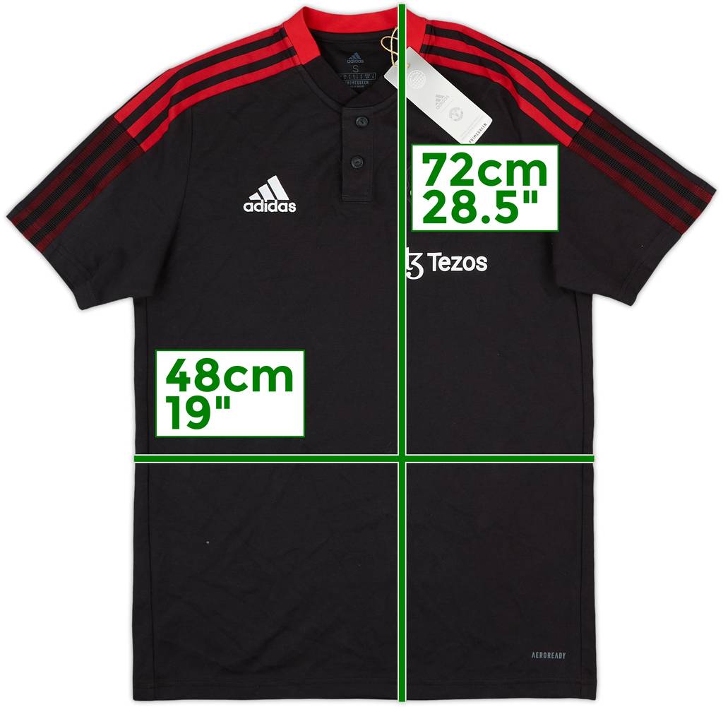 2021-22 Manchester United adidas Polo Shirt (S)