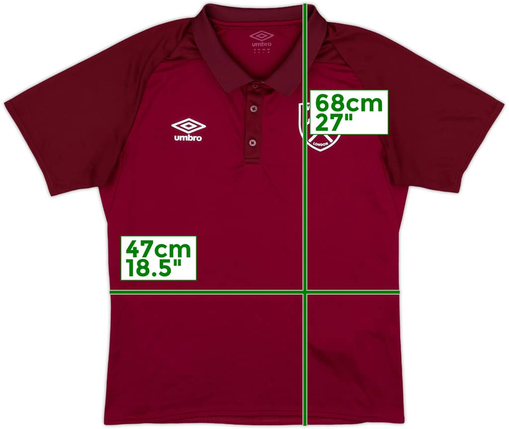 2017-18 West Ham Umbro Polo Shirt - 10/10 - (M)