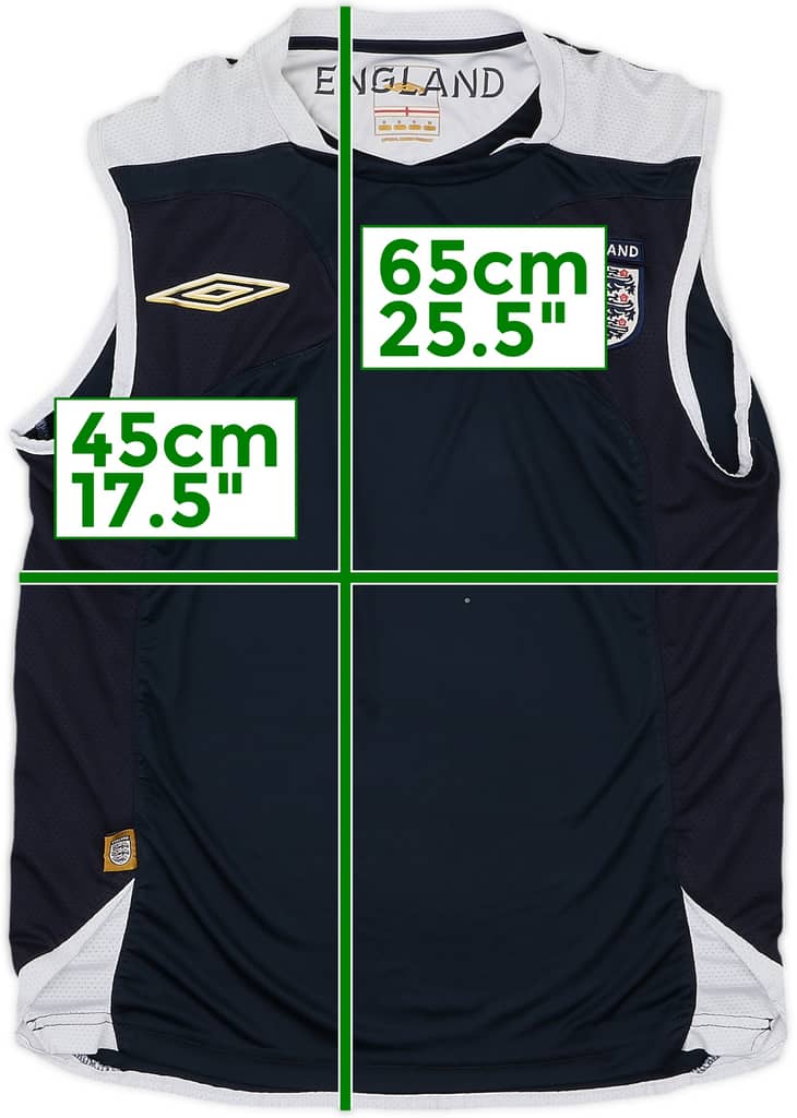 2006-07 England Umbro Training Vest - 7/10 - (S)