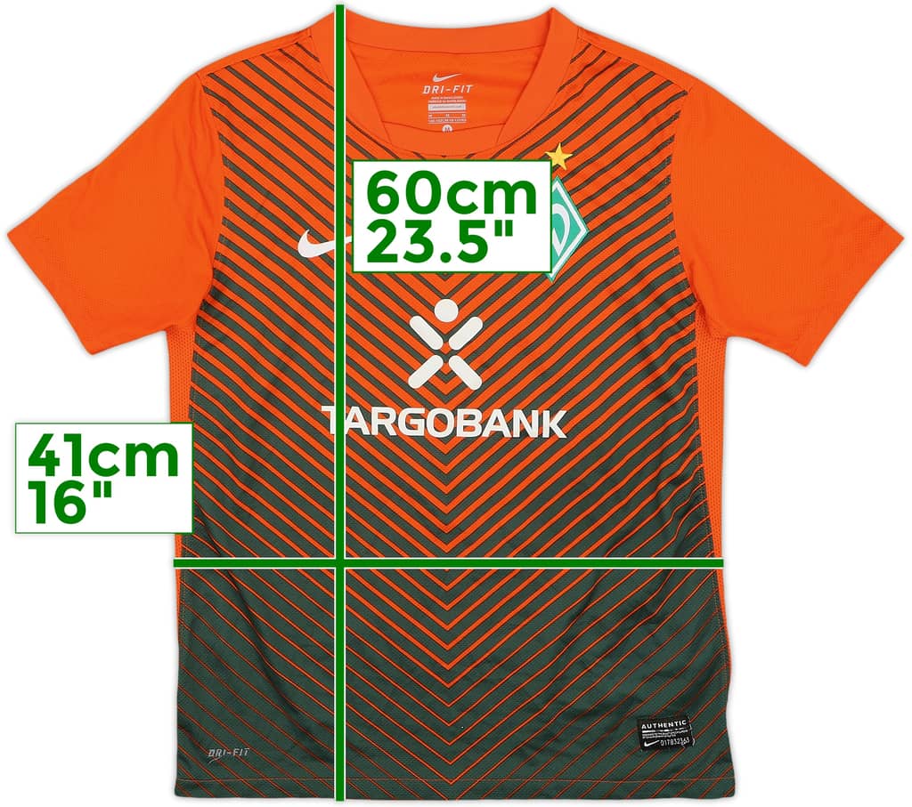 2011-12 Werder Bremen Away Shirt - 10/10 - (M.Boys)