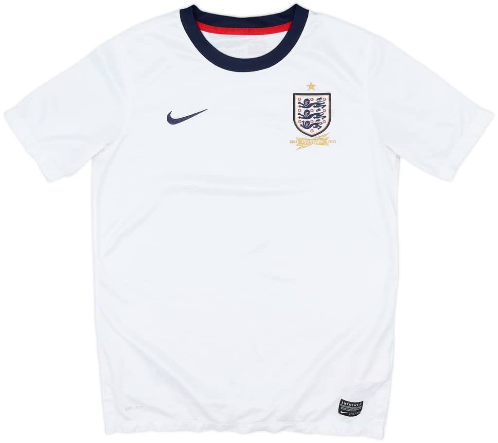 2013 England 150th Anniversary Home Shirt - 8/10 - (XL.Boys)