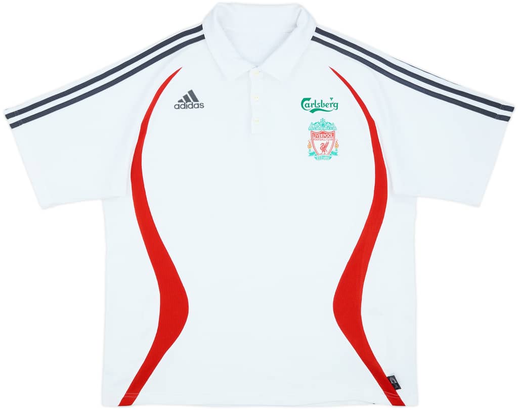 2006-07 Liverpool adidas Polo Shirt - 8/10 - (XL)
