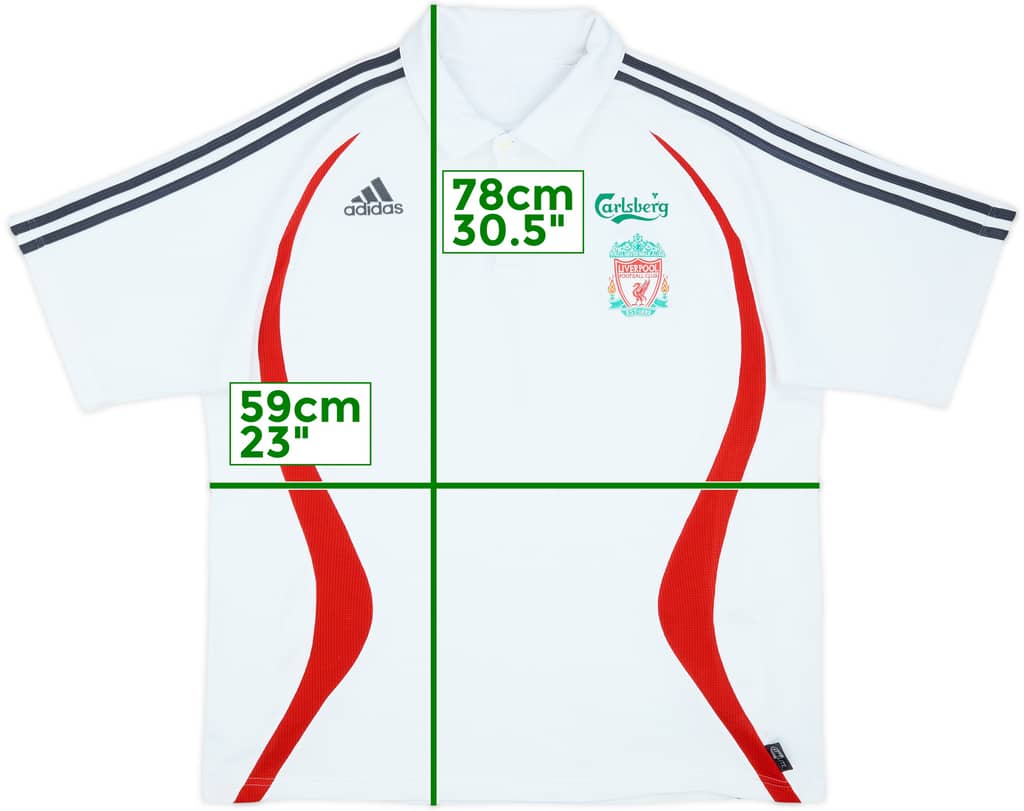 2006-07 Liverpool adidas Polo Shirt - 8/10 - (XL)