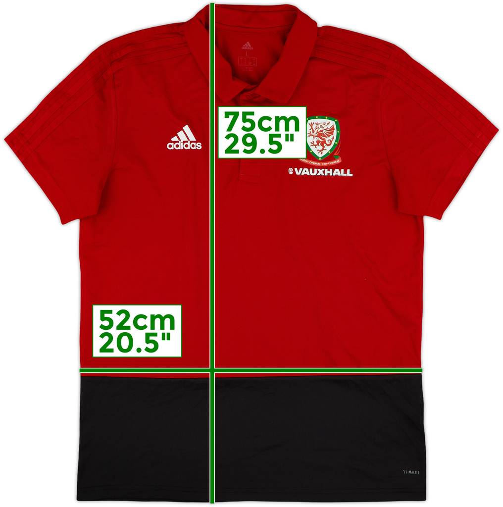 2016-18 Wales adidas Polo Shirt - 10/10 - (L)