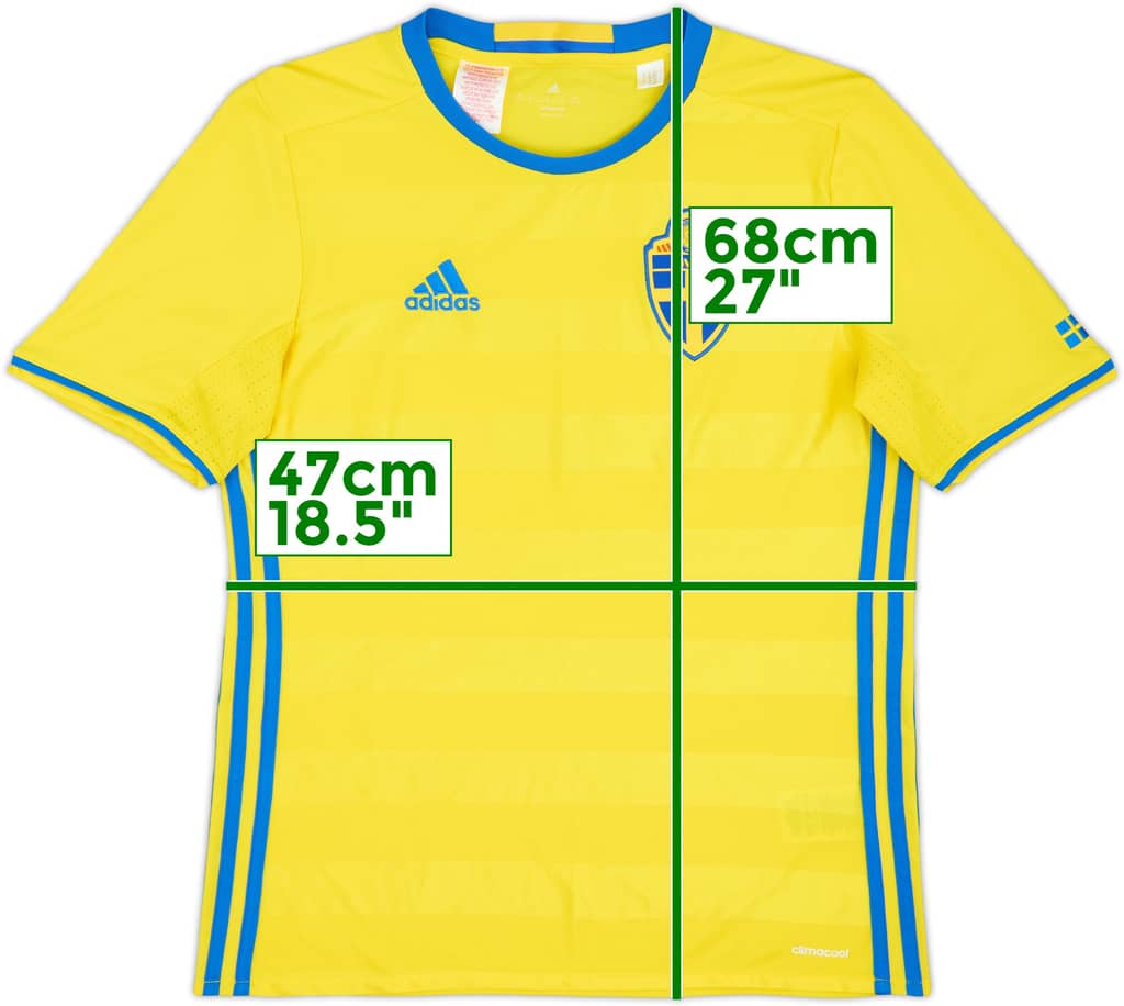 2016-17 Sweden Home Shirt - 8/10 - (XL.Boys)
