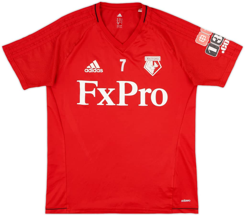 2017-18 Watford Player Issue adidas Training Shirt #7 - 6/10 - (M)