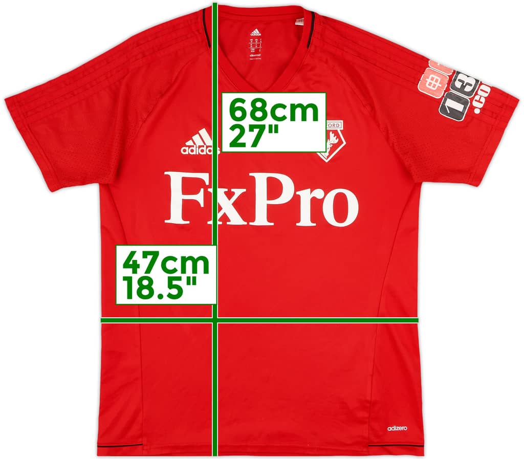 2017-18 Watford Player Issue adidas Training Shirt #7 - 6/10 - (M)