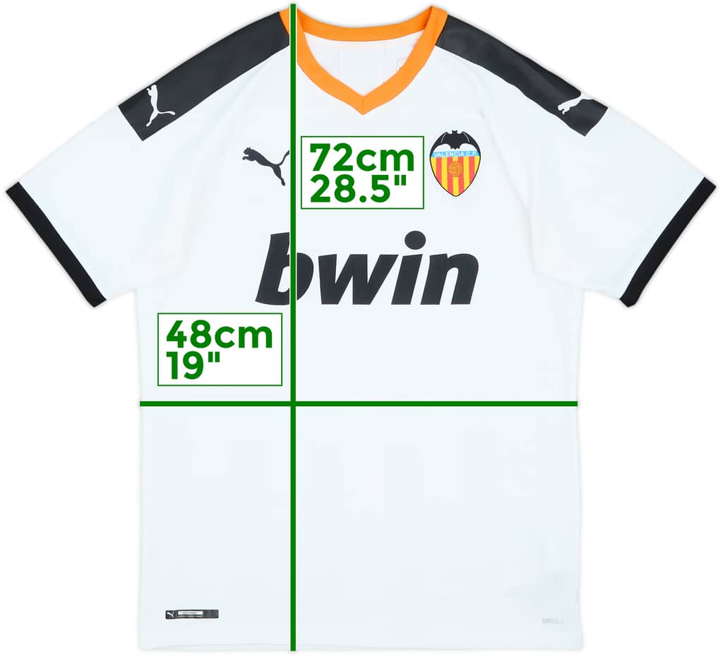 2019-20 Valencia Home Shirt - 9/10 - (M)