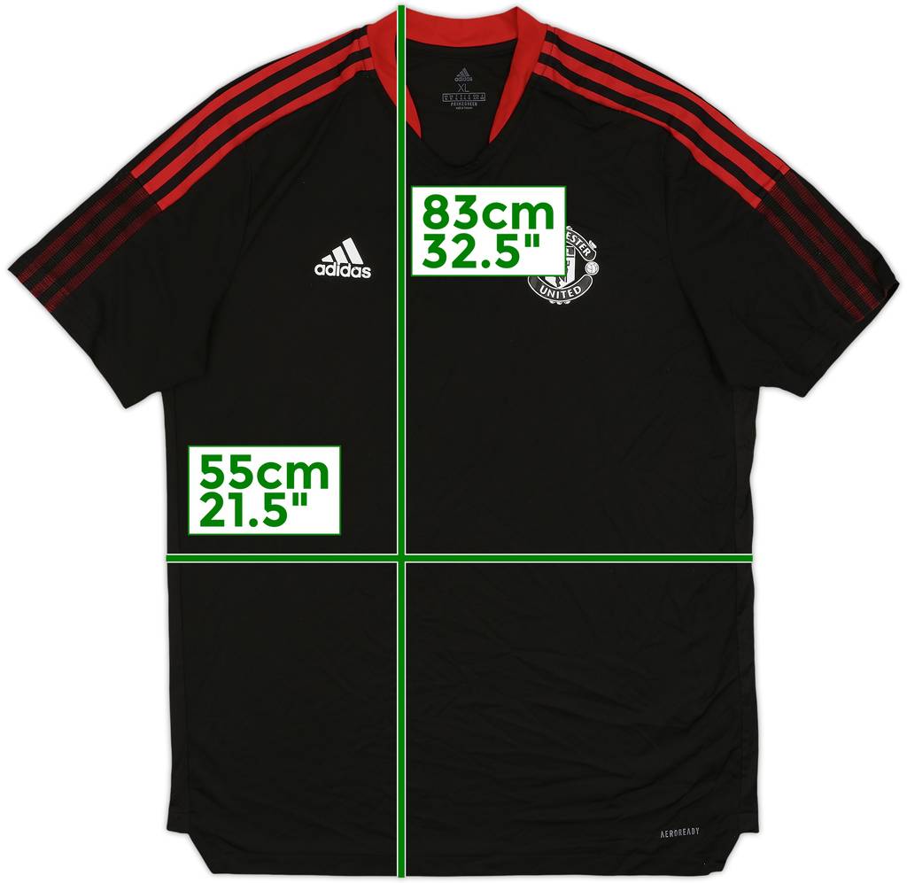 2021-22 Manchester United adidas Training Shirt - 8/10 - (XL)