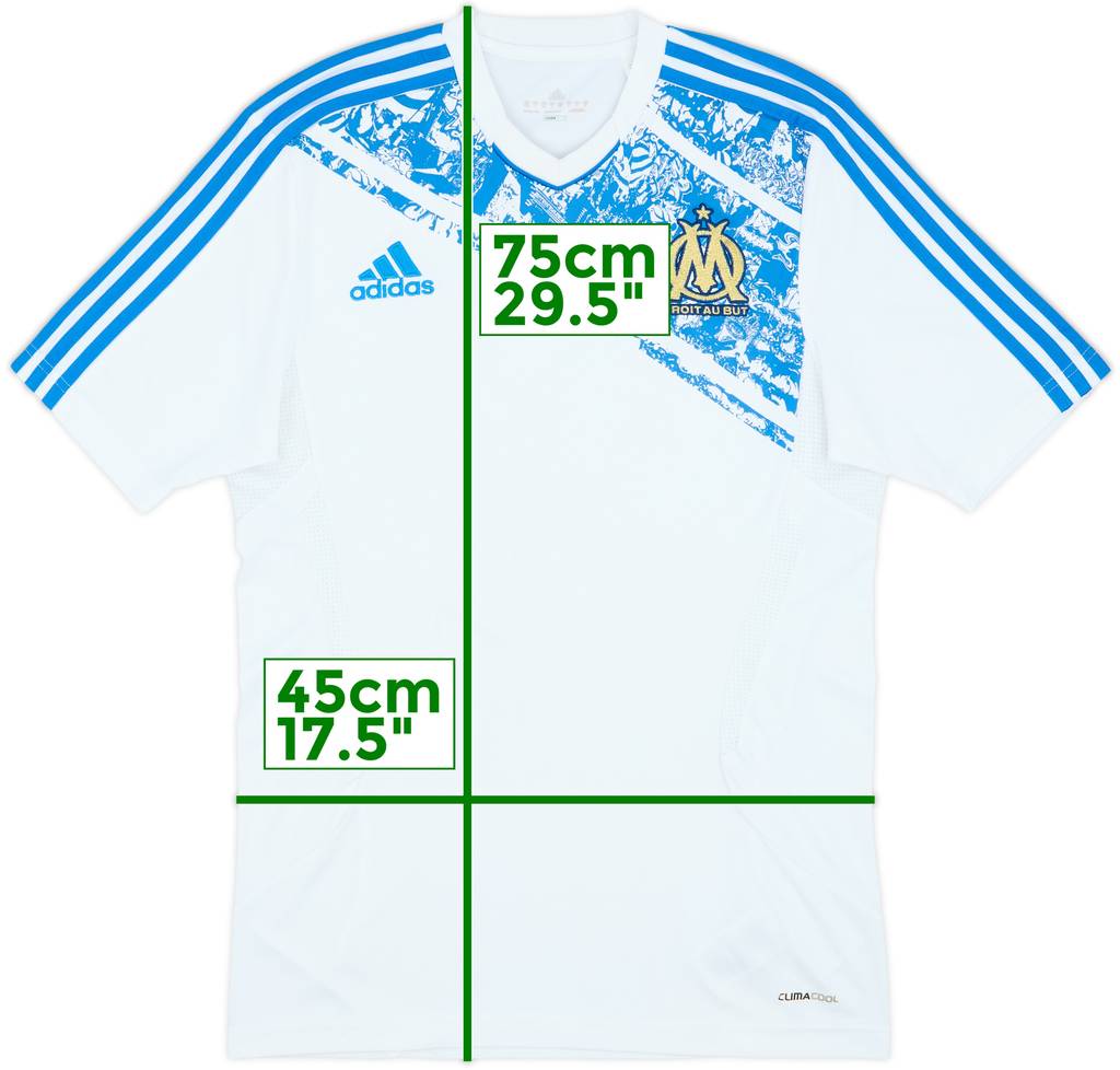 2011-12 Olympique Marseille adidas Training Shirt - 8/10 - (S)