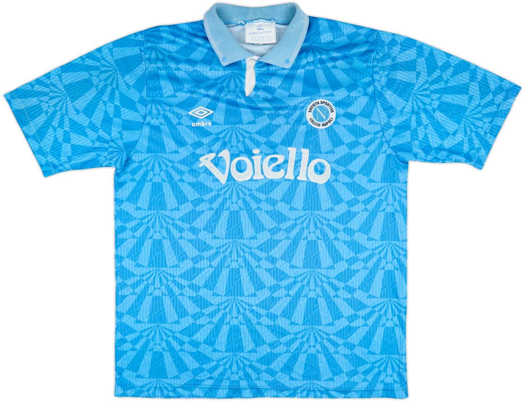 1991-93 Napoli Home Shirt - 7/10 - (L)
