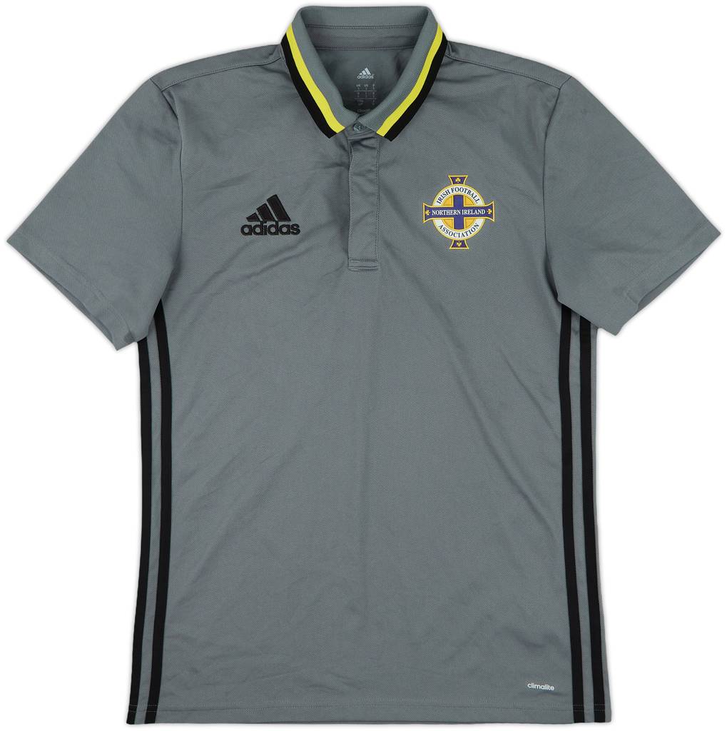 2016-17 Northern Ireland adidas Polo Shirt - 9/10 - (S)