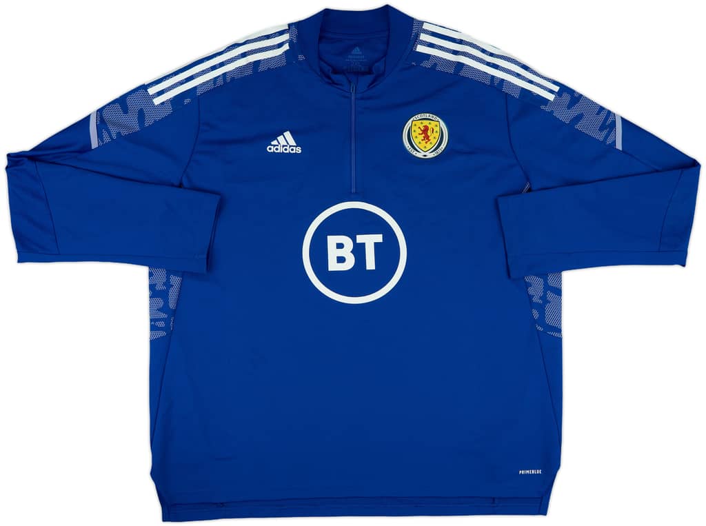 2019-20 Scotland adidas 1/4 Zip Drill Top - 10/10 - (XXL)