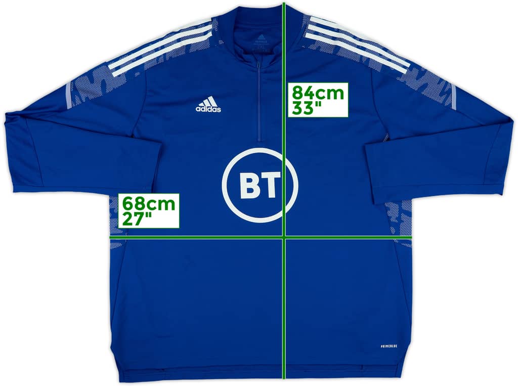 2019-20 Scotland adidas 1/4 Zip Drill Top - 10/10 - (XXL)