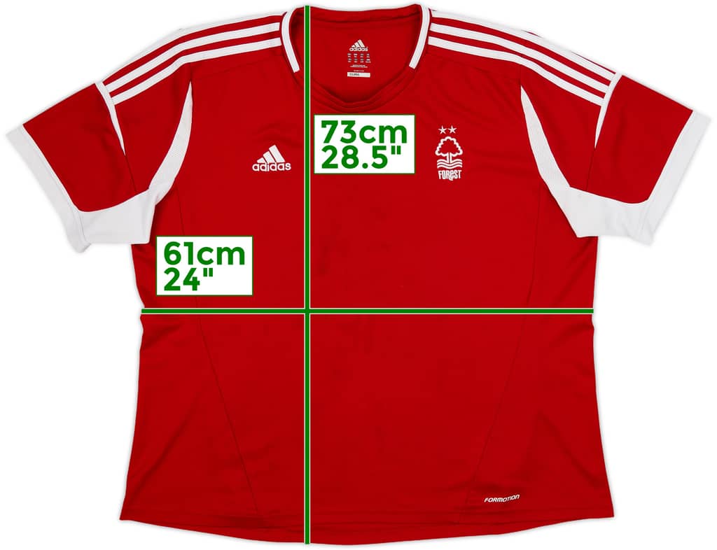 2013-14 Nottingham Forest Player Issue Home Shirt - 8/10 - (XXL)